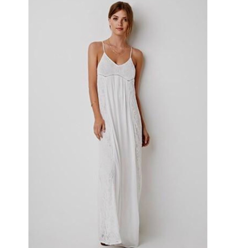 White Lace Maxi Dress